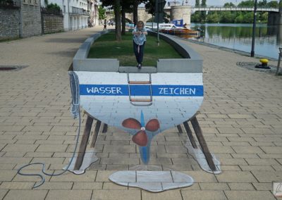 Straßenmalerei in Kitzingen
